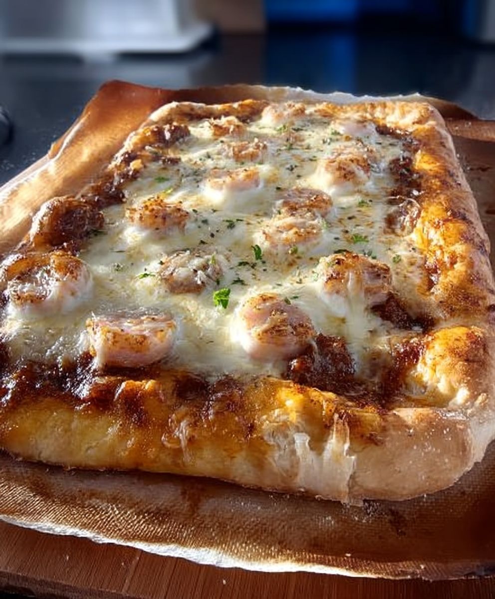 Sloppy joe stuffed crust pizza