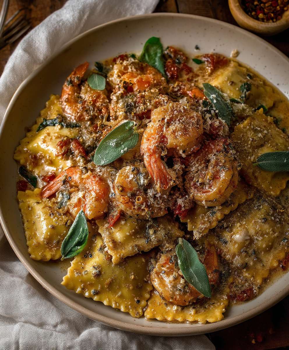 Shrimp Scampi Ravioli