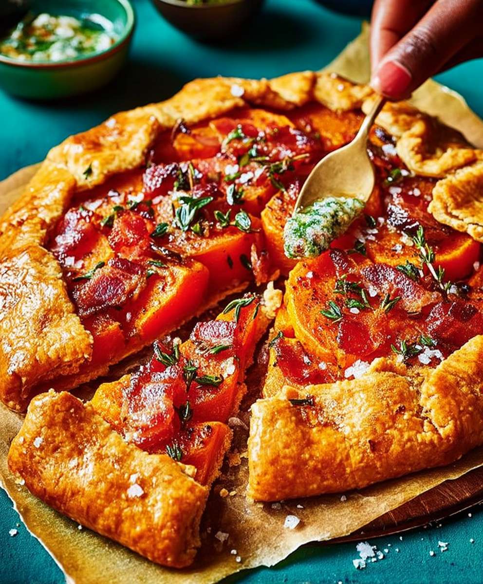 Squash sweet potato galette