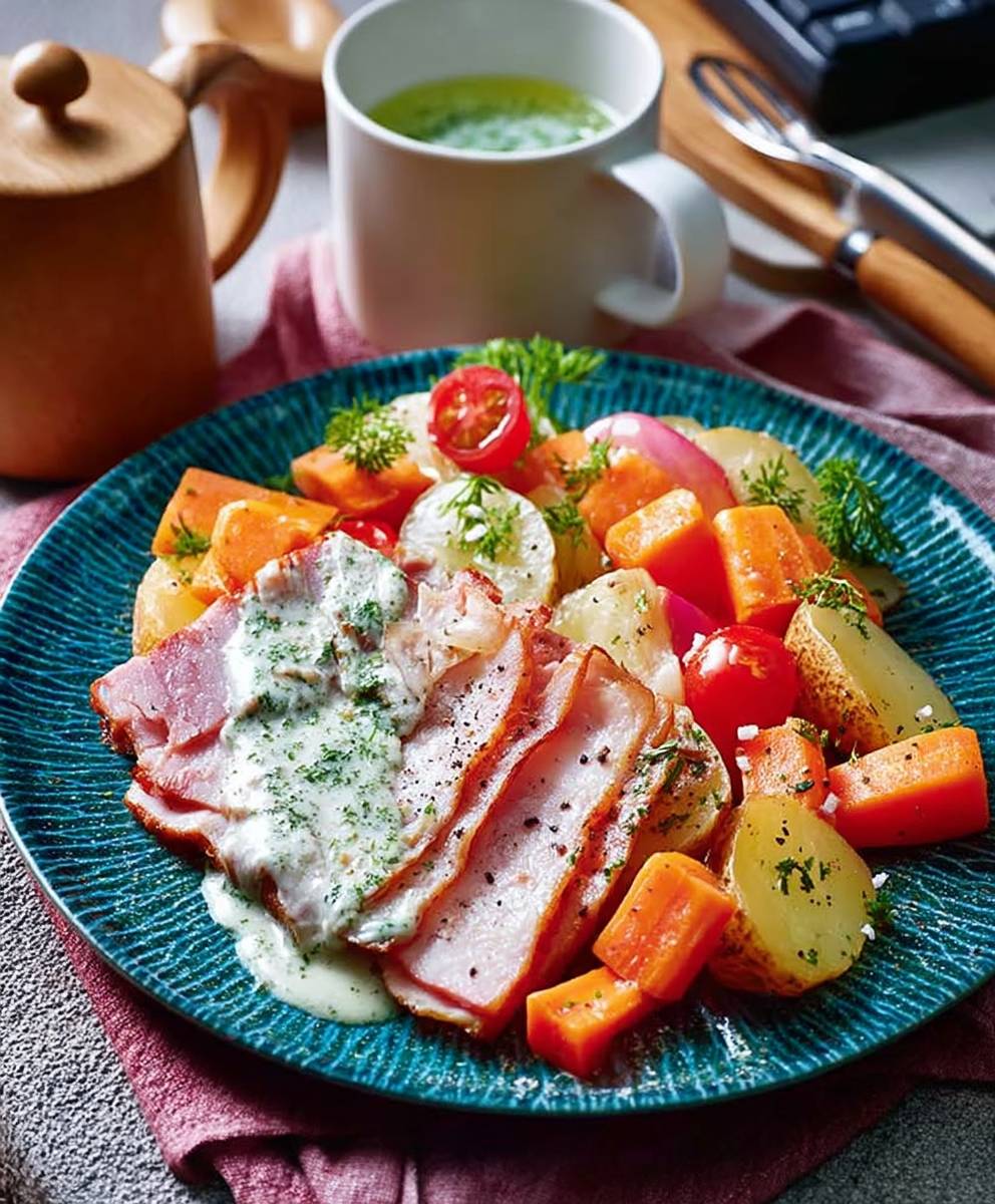 Slow cooker ham
