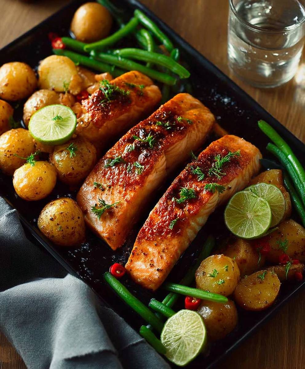 Chili Lime Baked Salmon