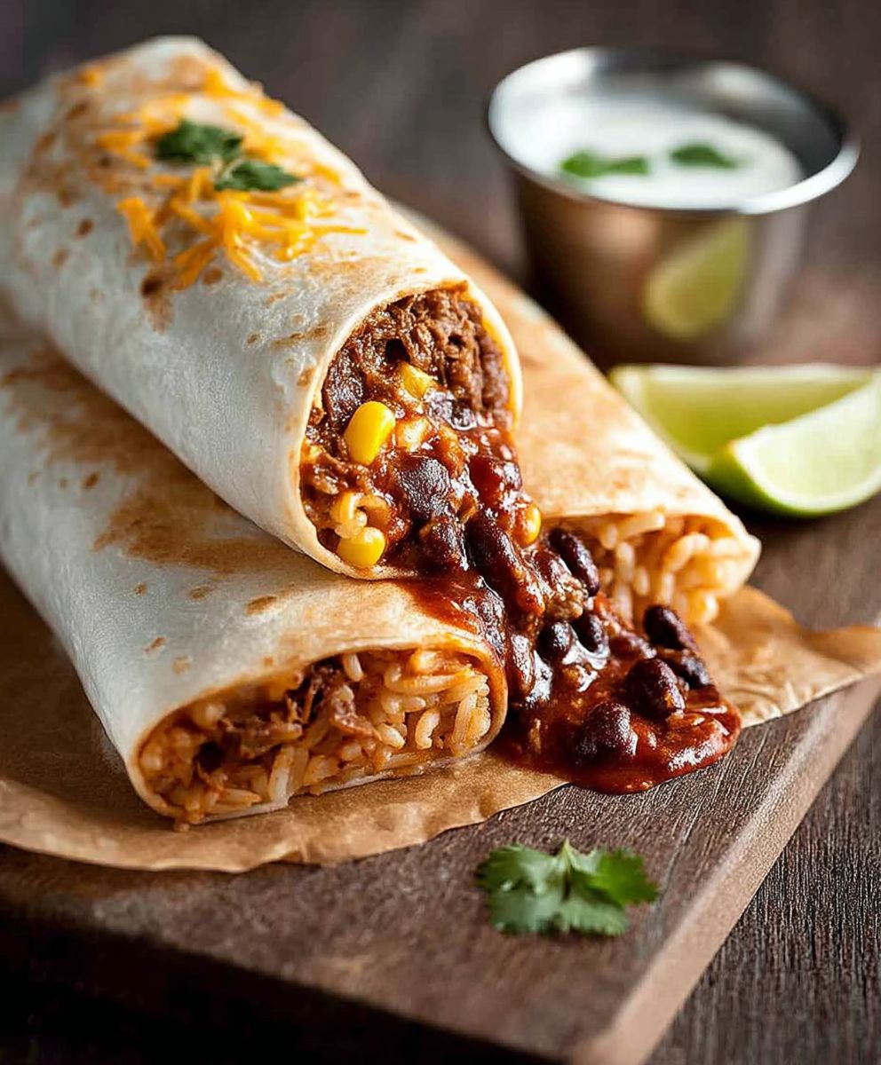 Shredded Beef Burrito