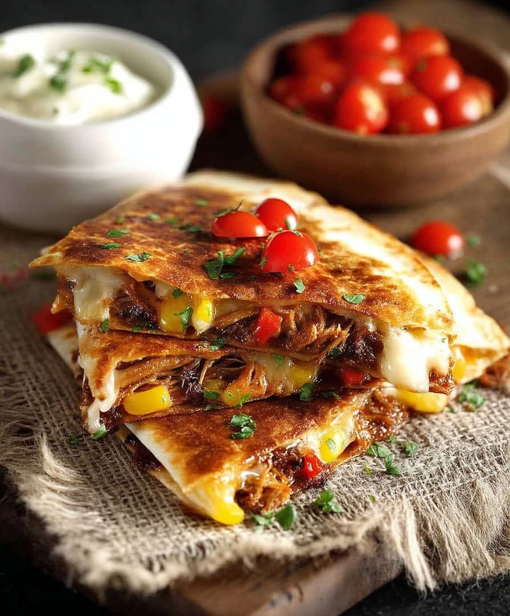 Pulled Pork Carnitas Quesadilla