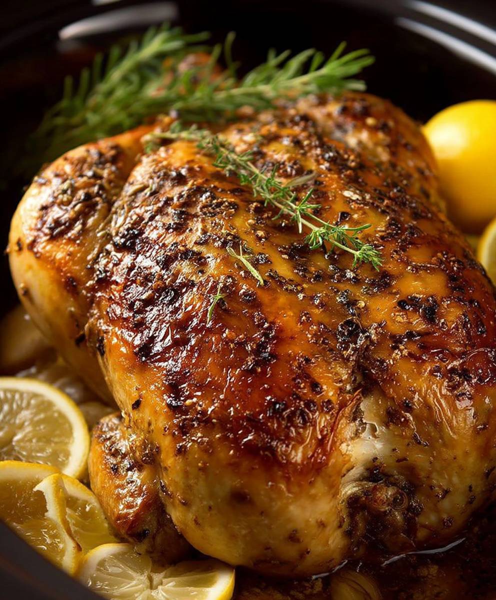 Lemon Garlic Roast Chicken