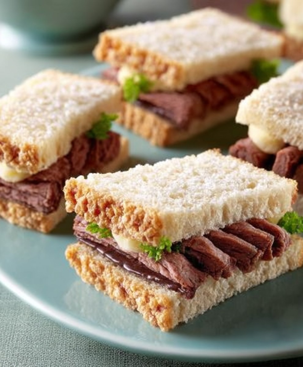 Roast Beef Finger Sandwiches