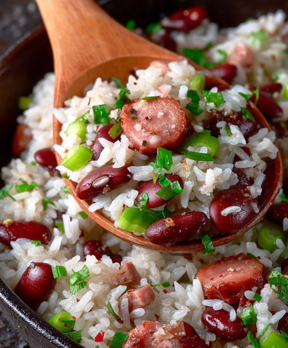 Red beans rice skillet