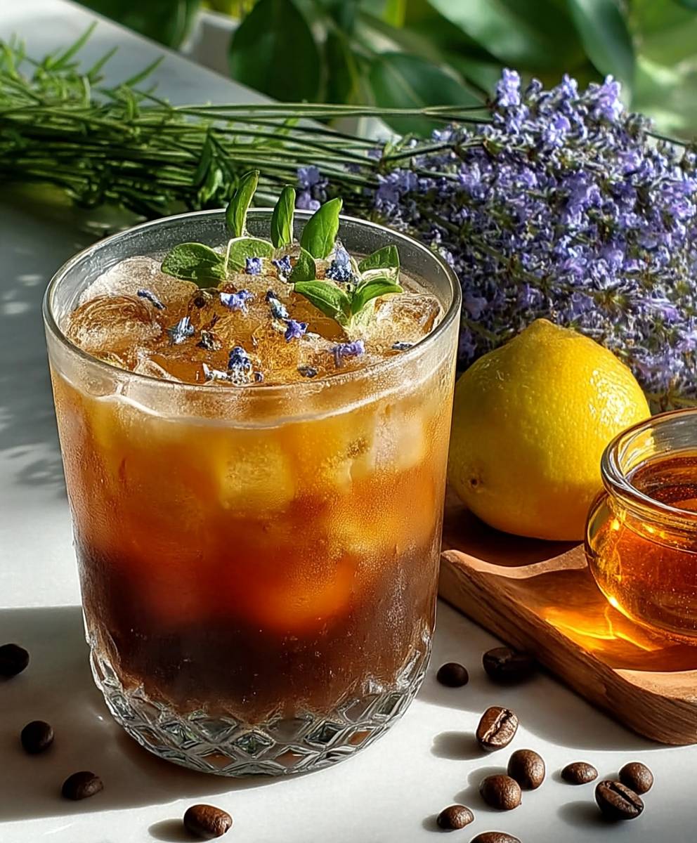 Lavender espresso tonic
