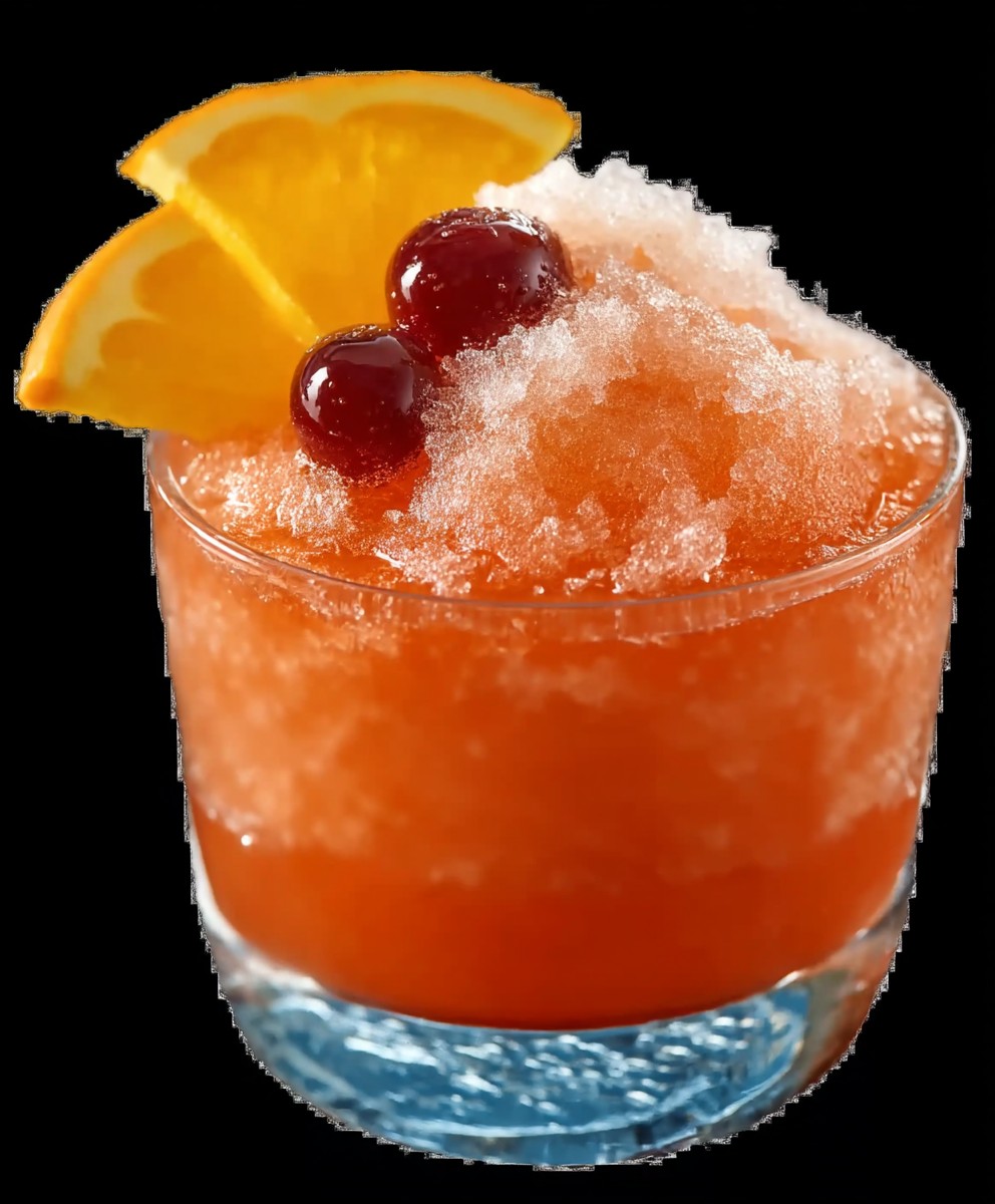 Frozen sherry cobbler
