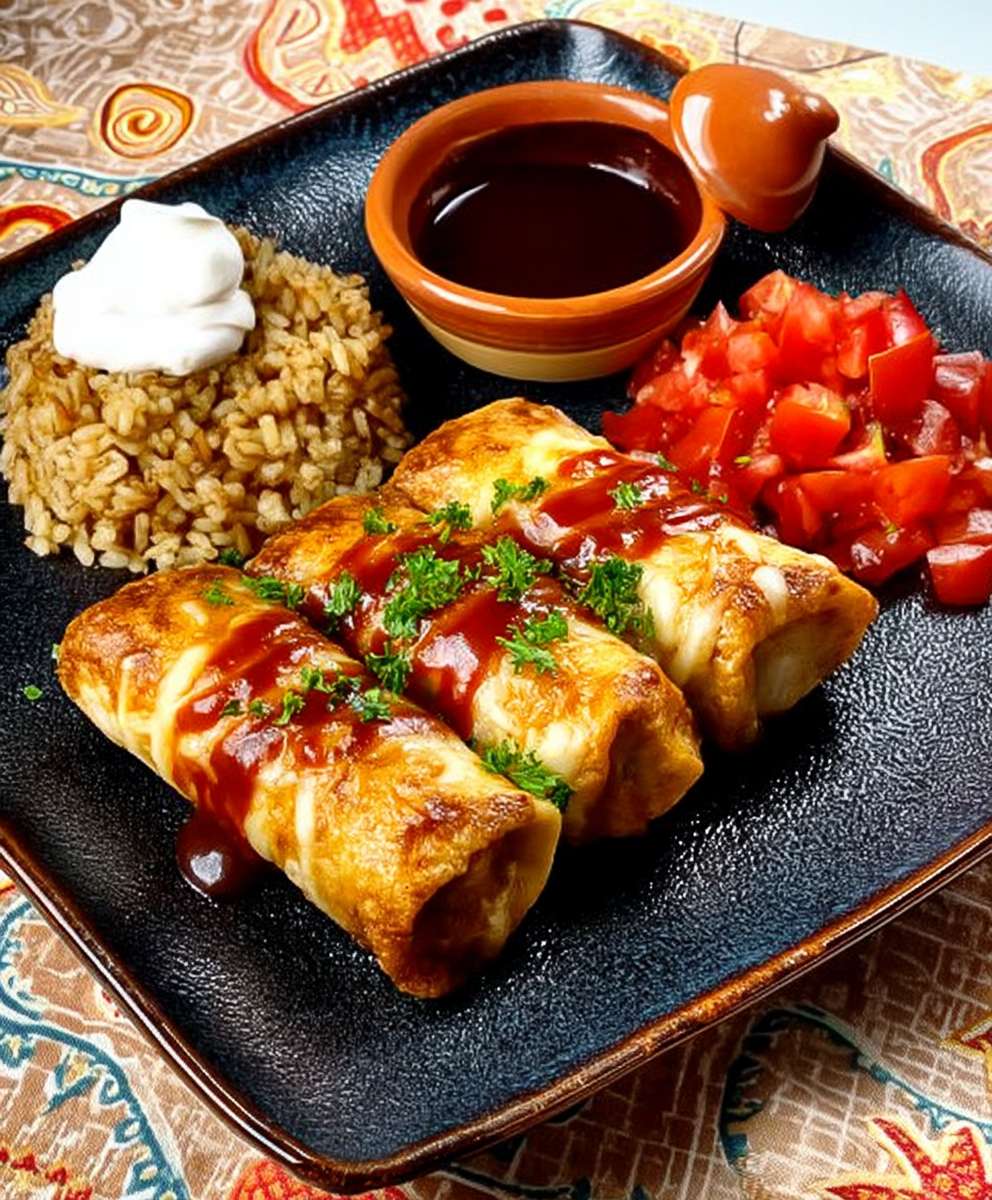 Chicken chimichangas