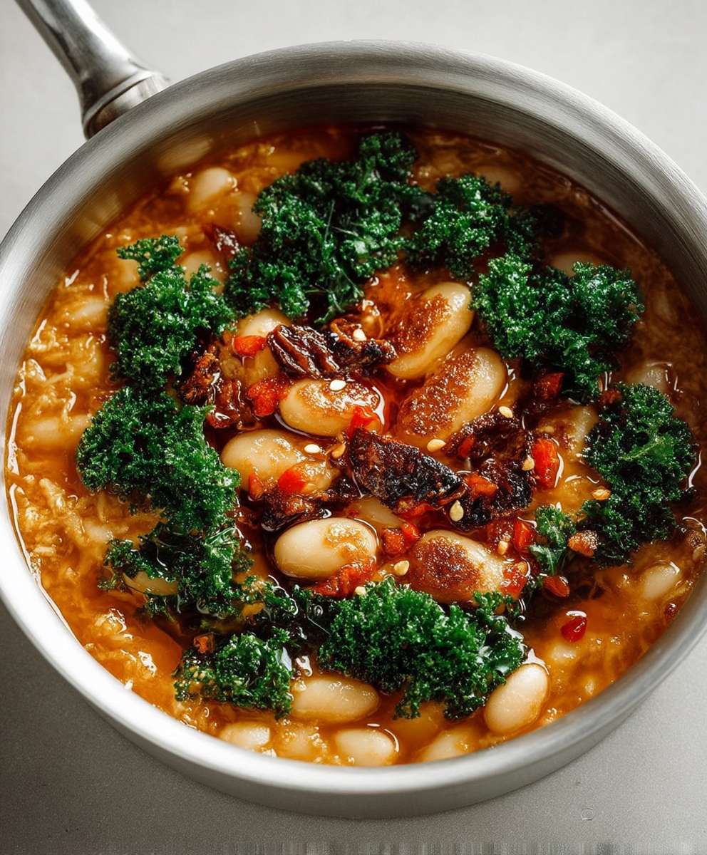 Chili crisp white bean