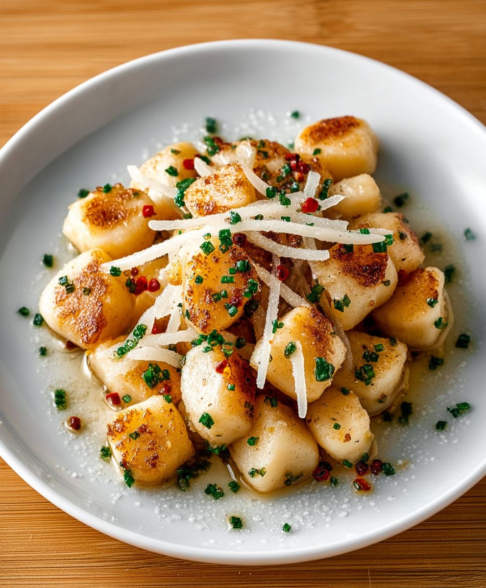 Aglio olio pan fried