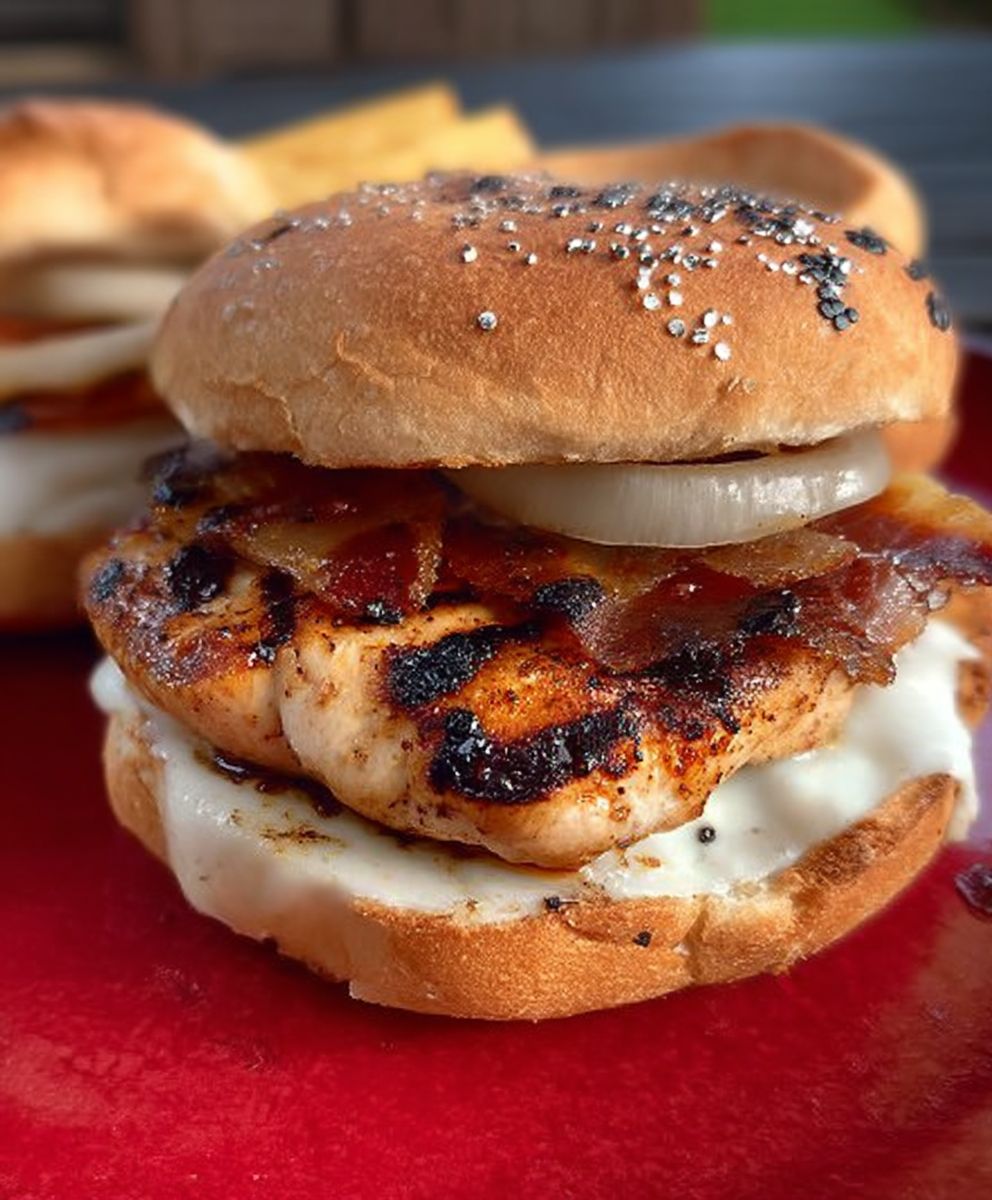 Hawaiian chicken burgers
