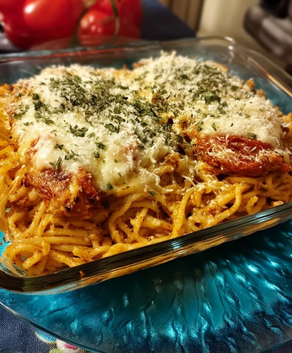 Baked Spaghetti Alfredo