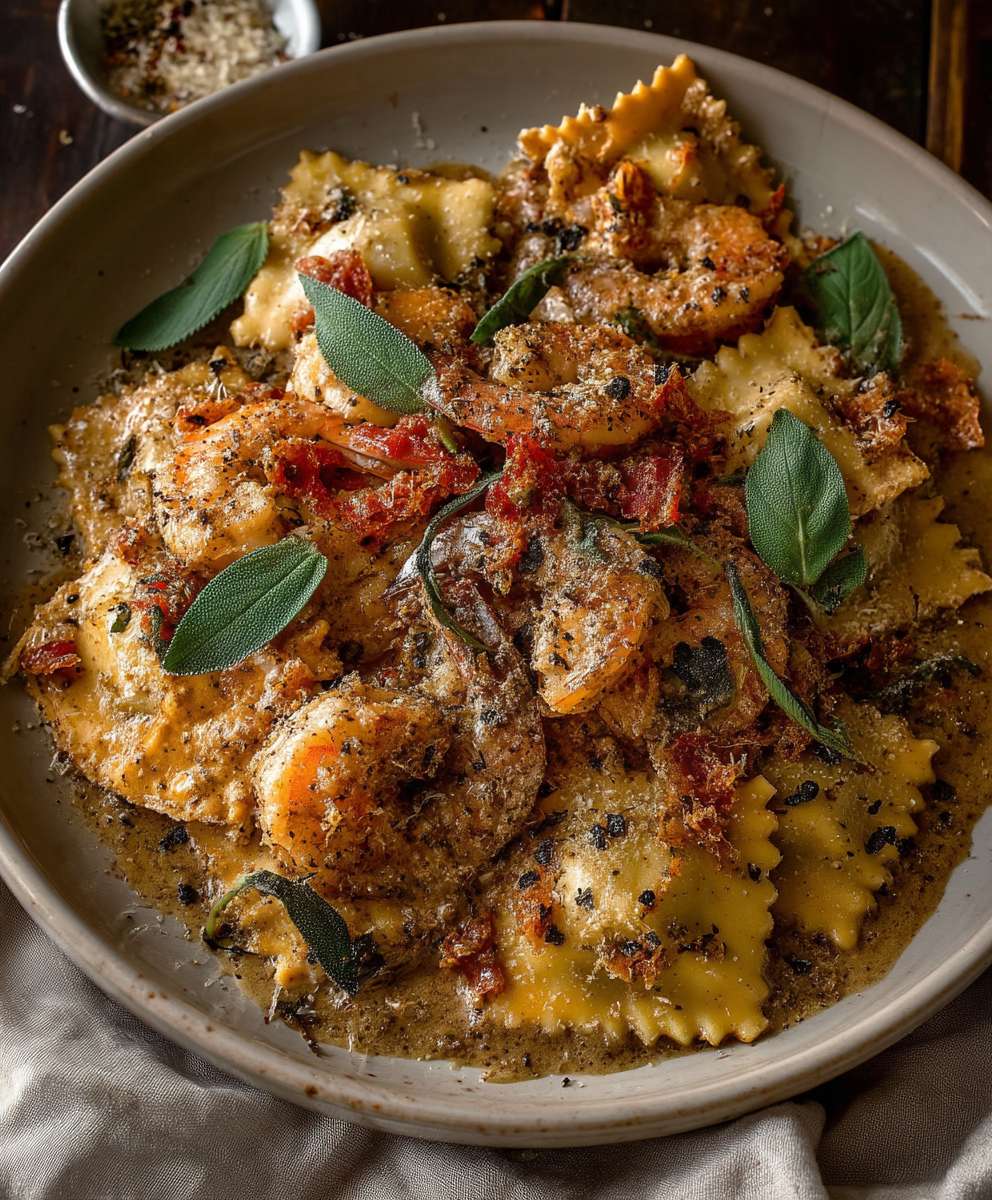 Shrimp Scampi Ravioli