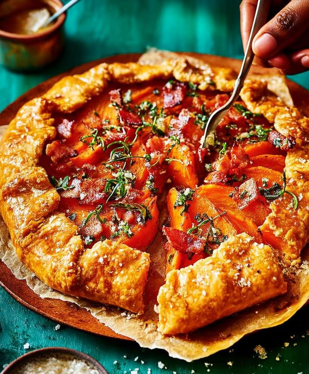 Squash sweet potato galette