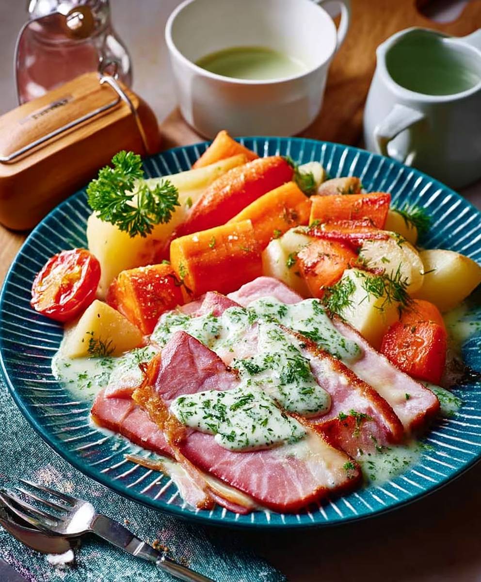 Slow cooker ham
