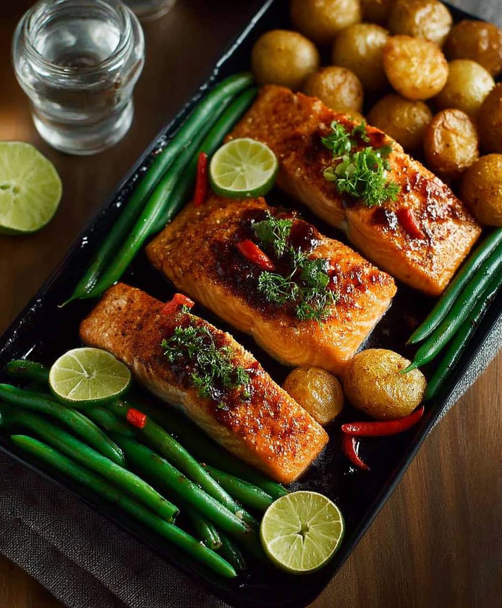 Chili Lime Baked Salmon