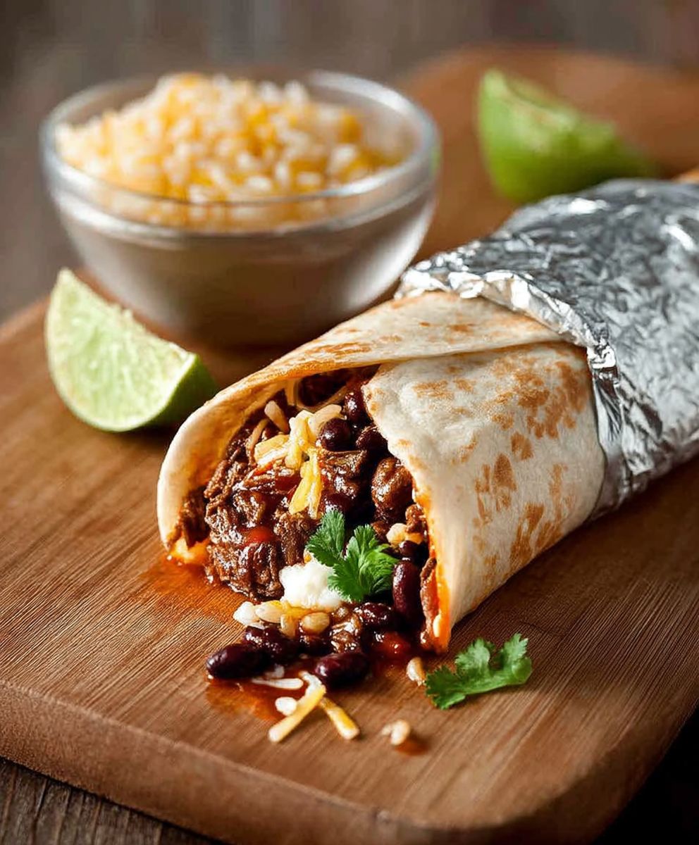 Shredded Beef Burrito