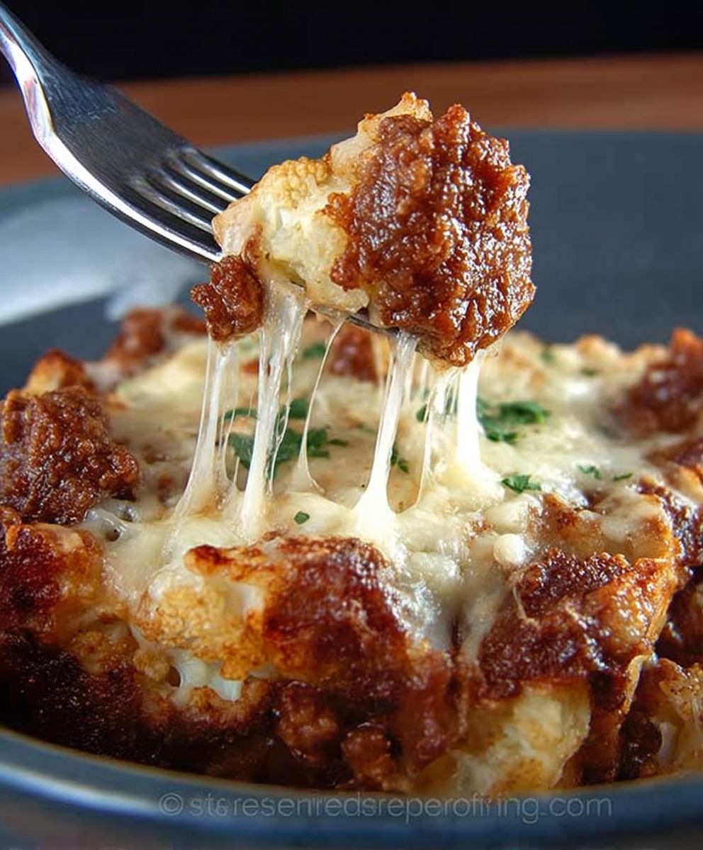 Ground Beef Cauliflower Casserole