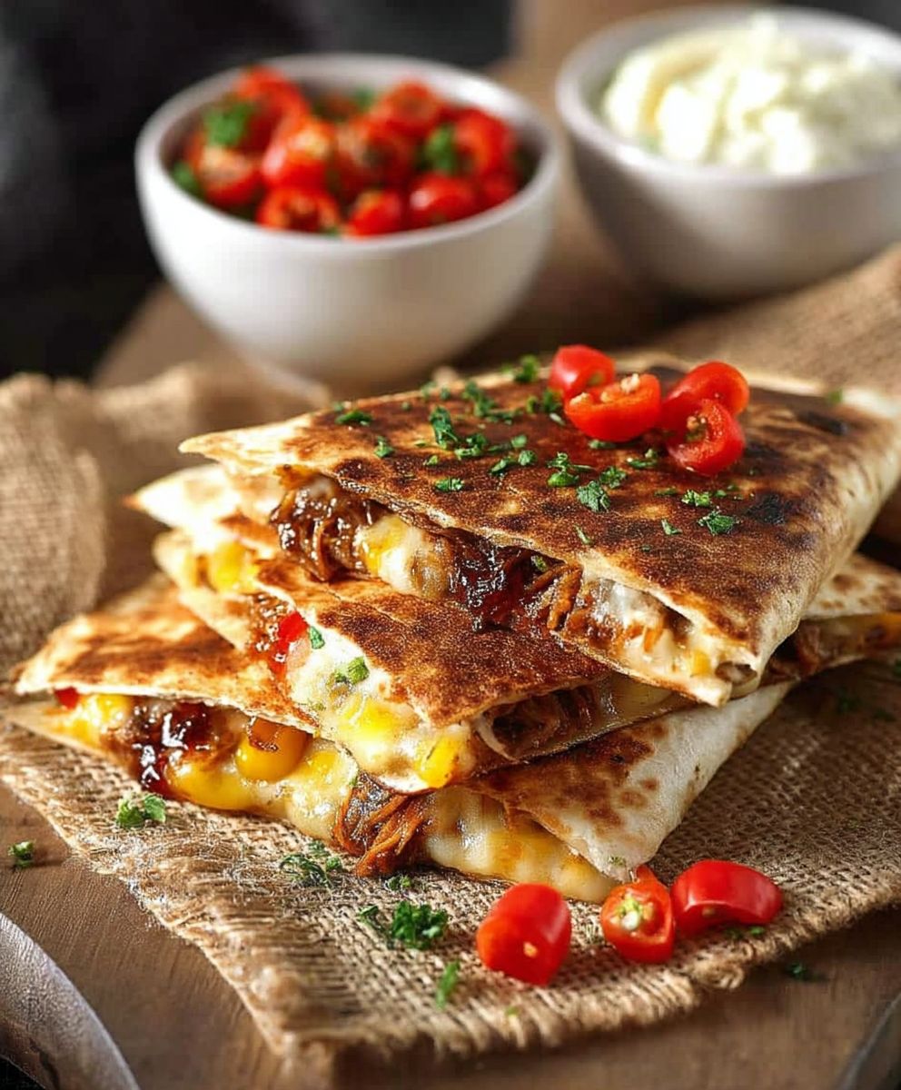 Pulled Pork Carnitas Quesadilla
