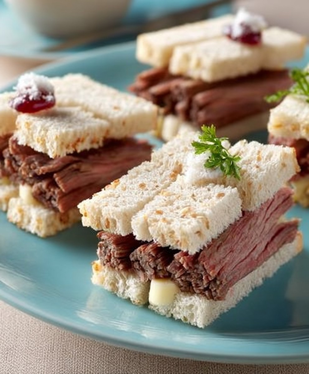 Roast Beef Finger Sandwiches