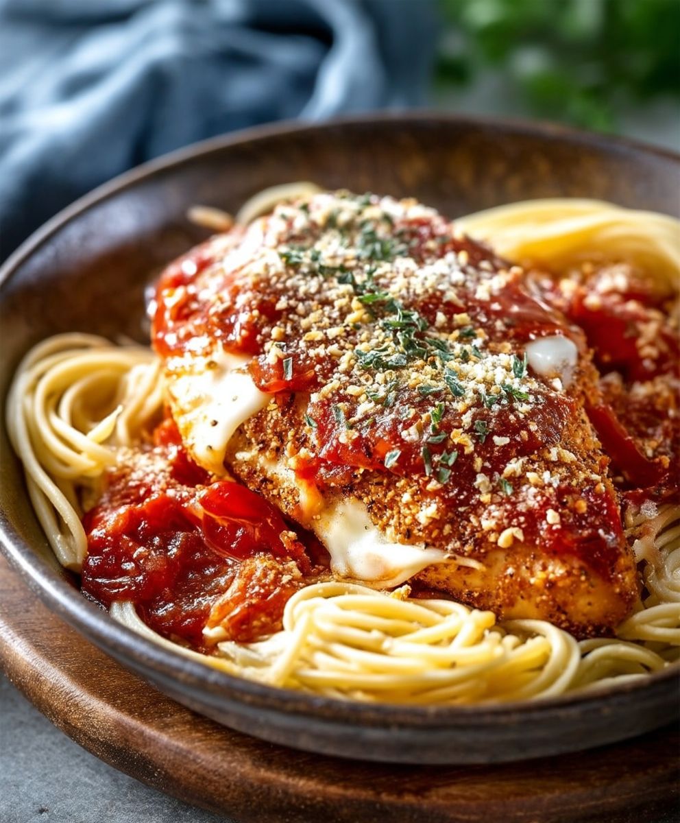 Slow Cooker Chicken Parmesan