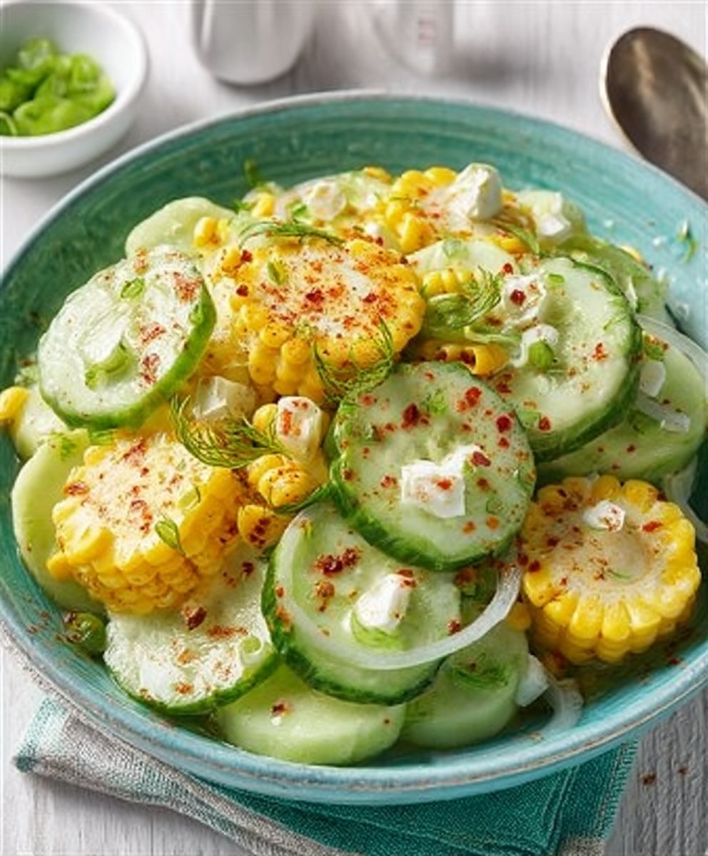 Corn Cucumber Salad