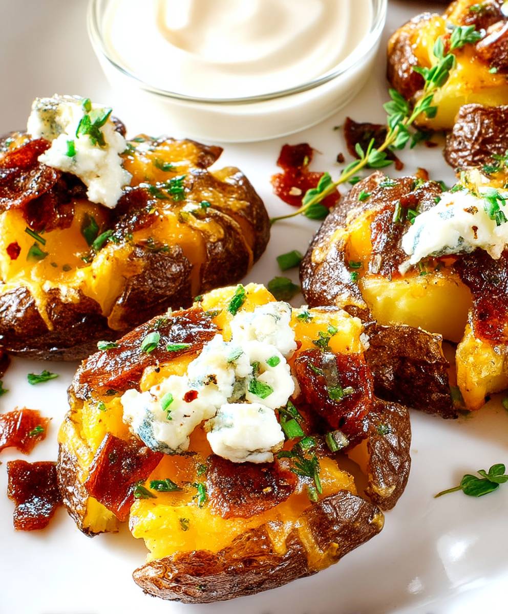 Smashed potatoes