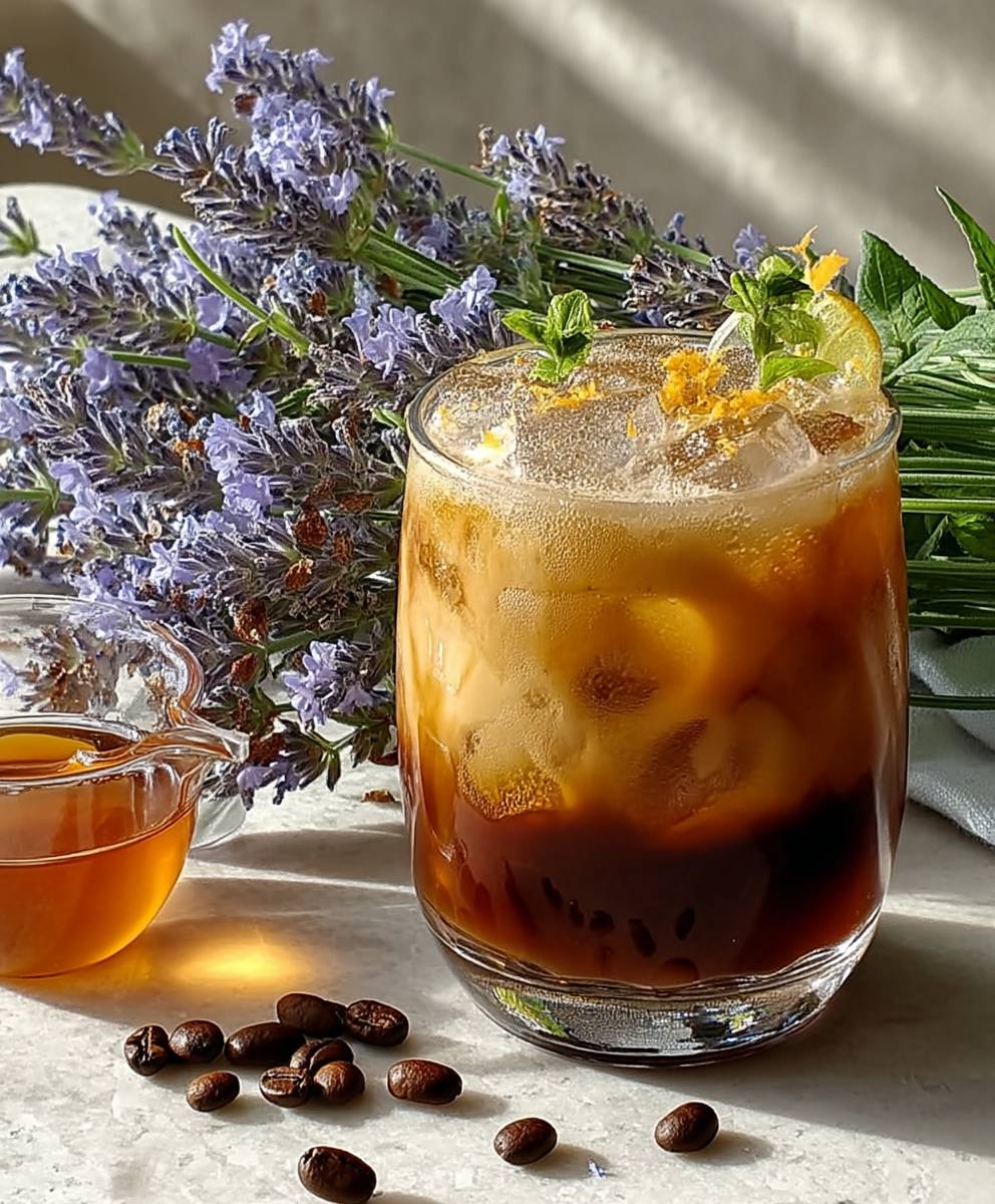 Lavender espresso tonic