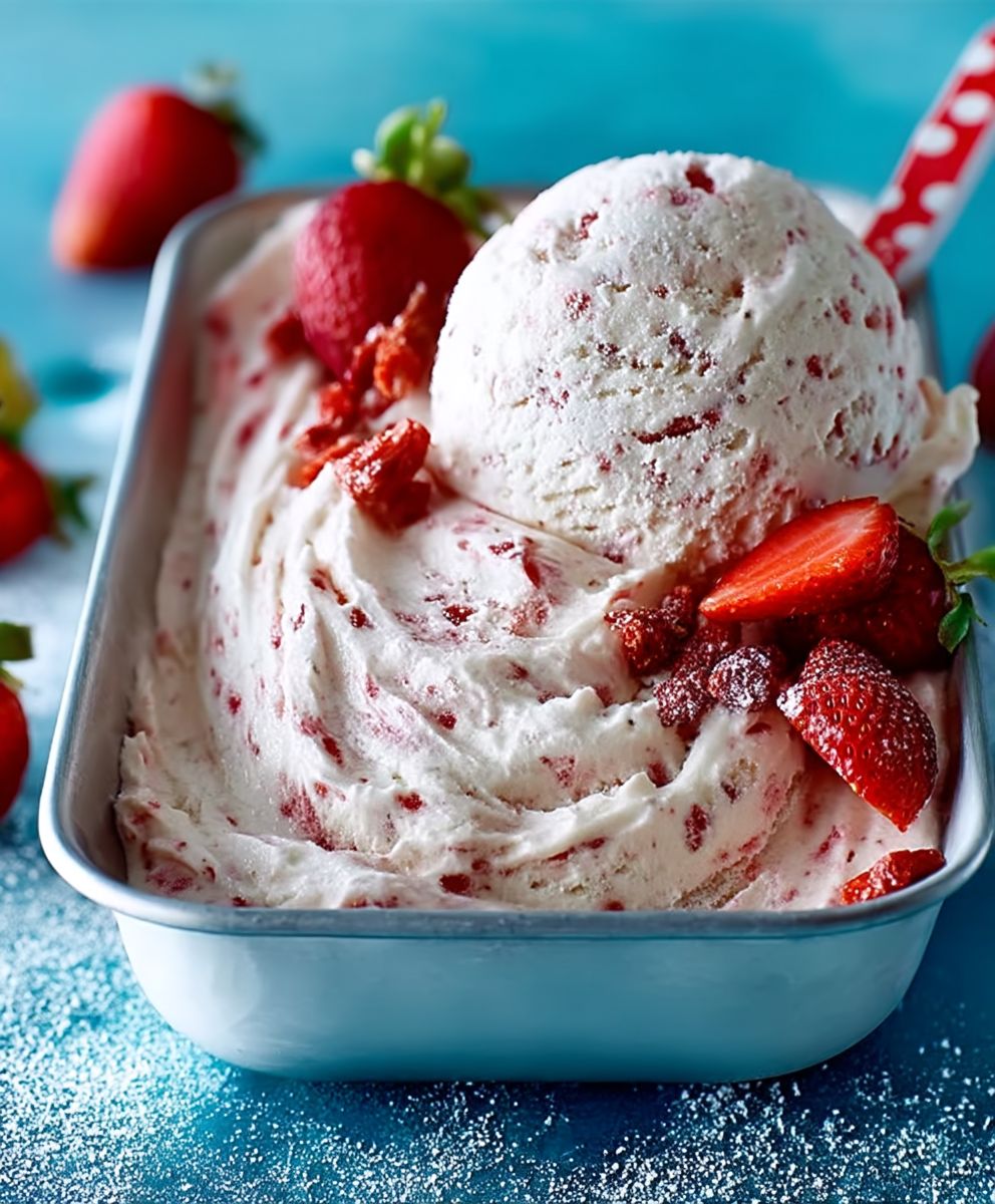 Strawberry ice cream