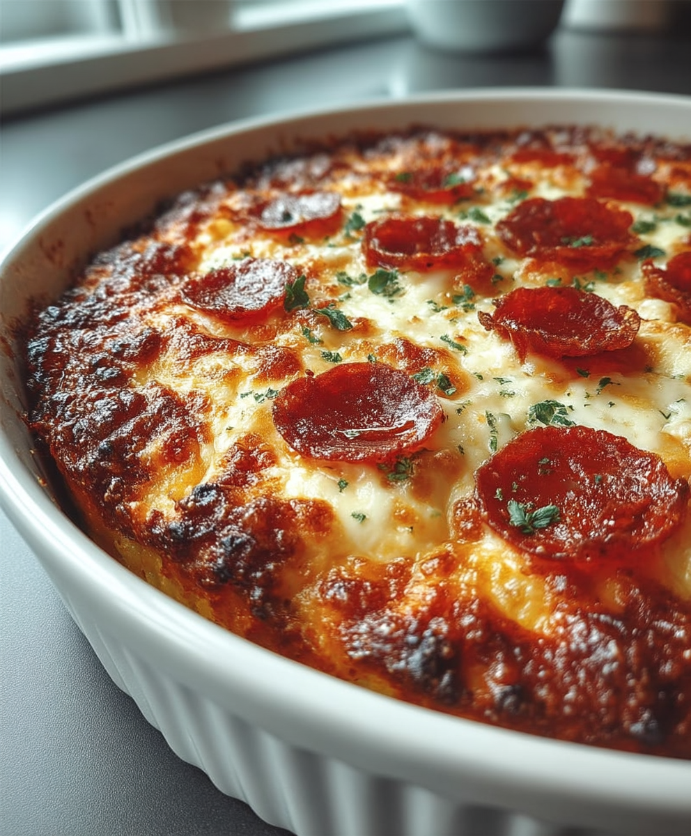 Meat Pizza Casserole