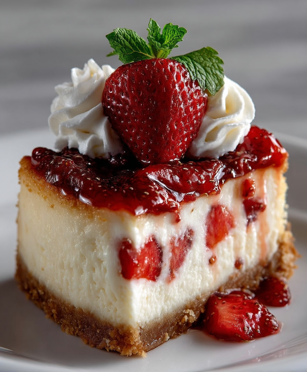 Strawberry Shortcake Cheesecake
