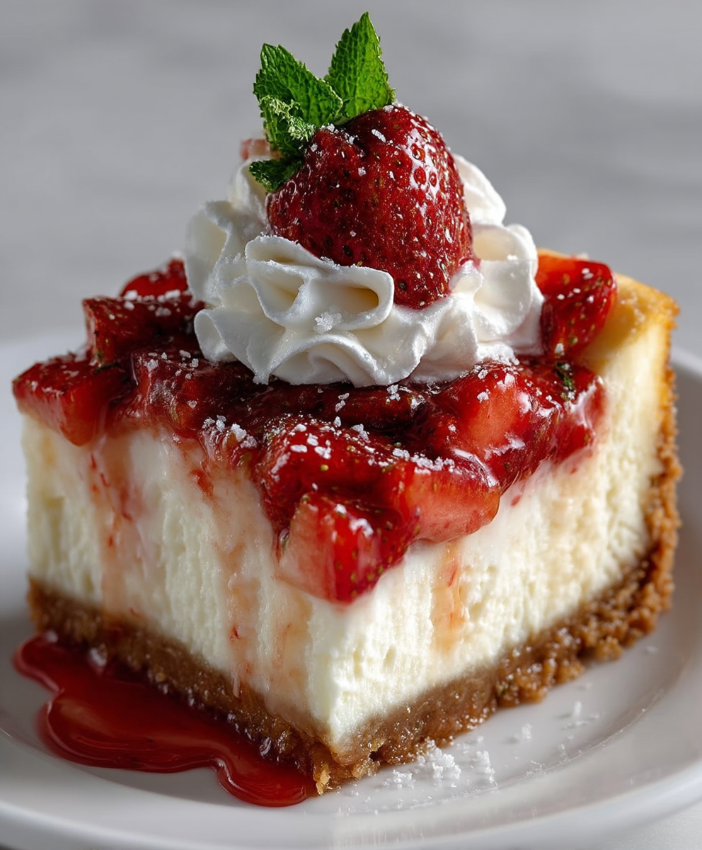 Strawberry Shortcake Cheesecake