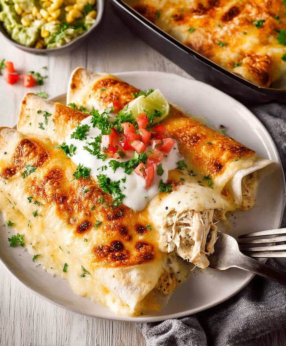 White Chicken Enchiladas