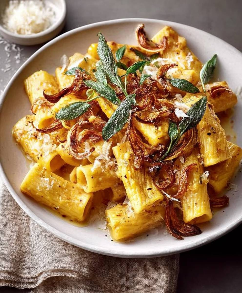 Butternut squash sage rigatoni