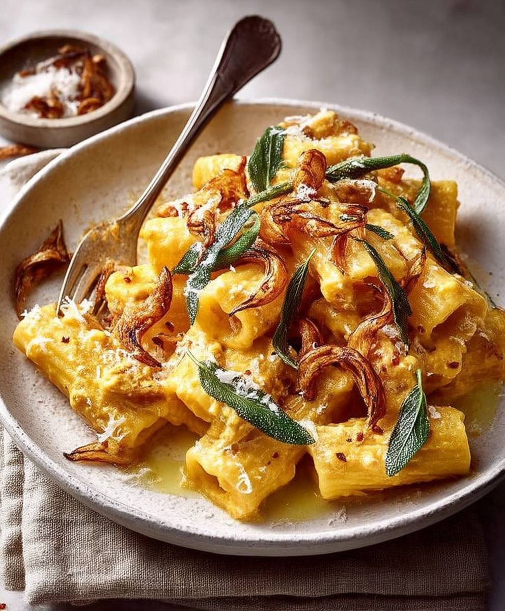 Butternut squash sage rigatoni
