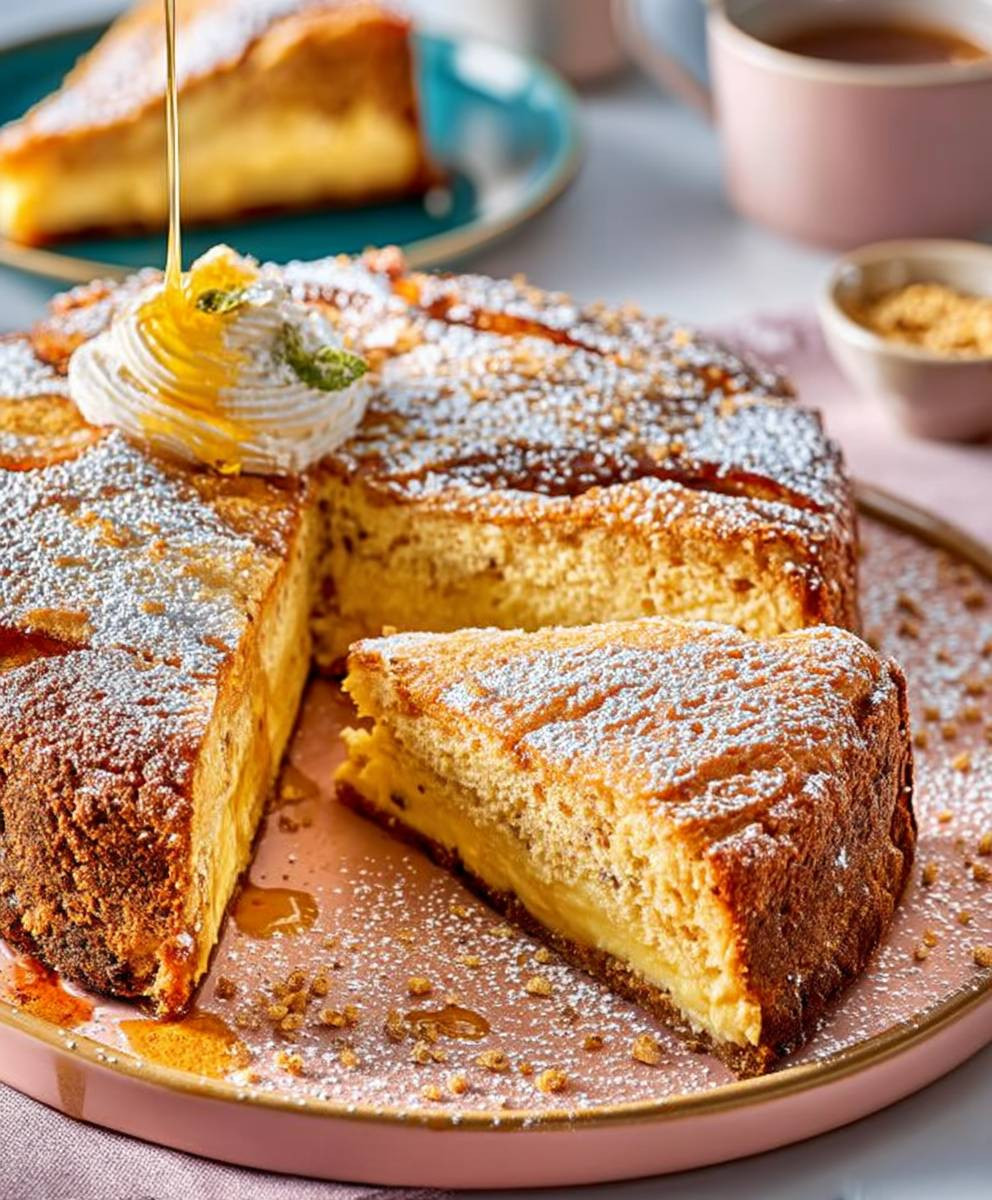 Italian custard cake
