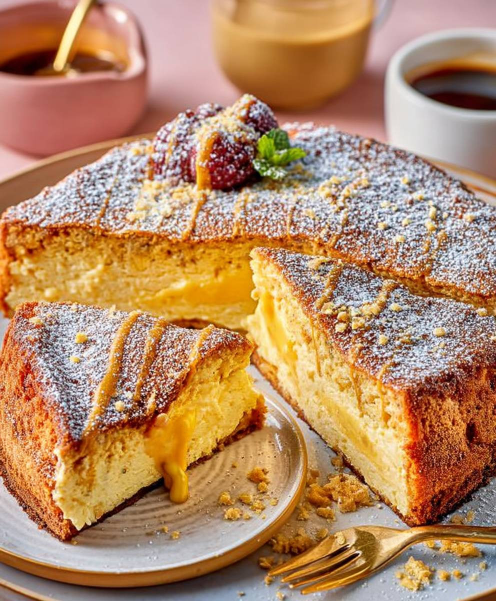 Italian custard cake