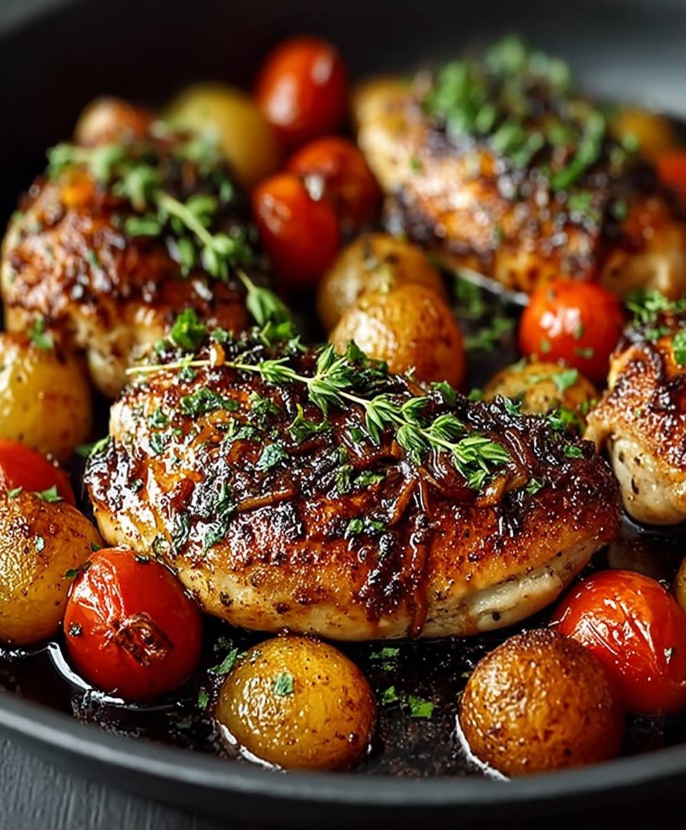 Balsamic Chicken One Pan