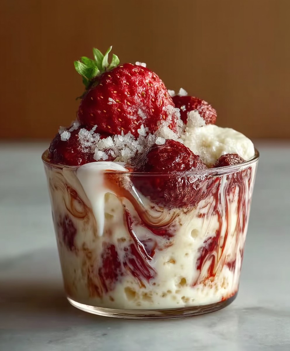 Strawberry Shortcake Pudding