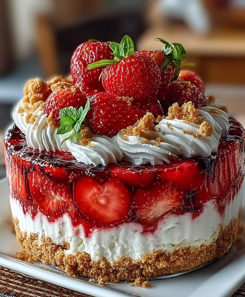 Strawberry Crunch Cheesecake