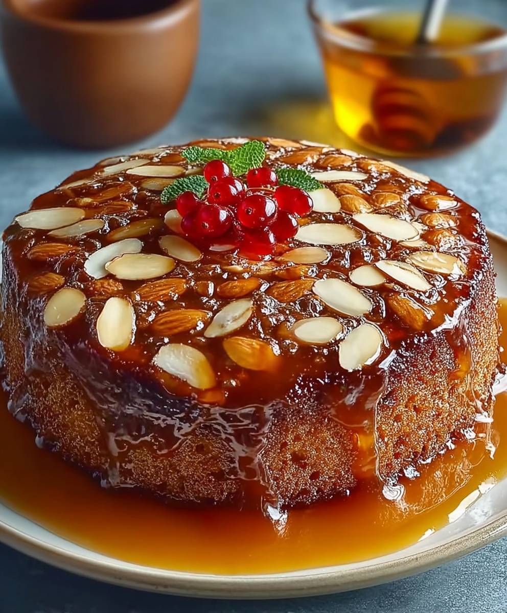 Caramel Almond Cake