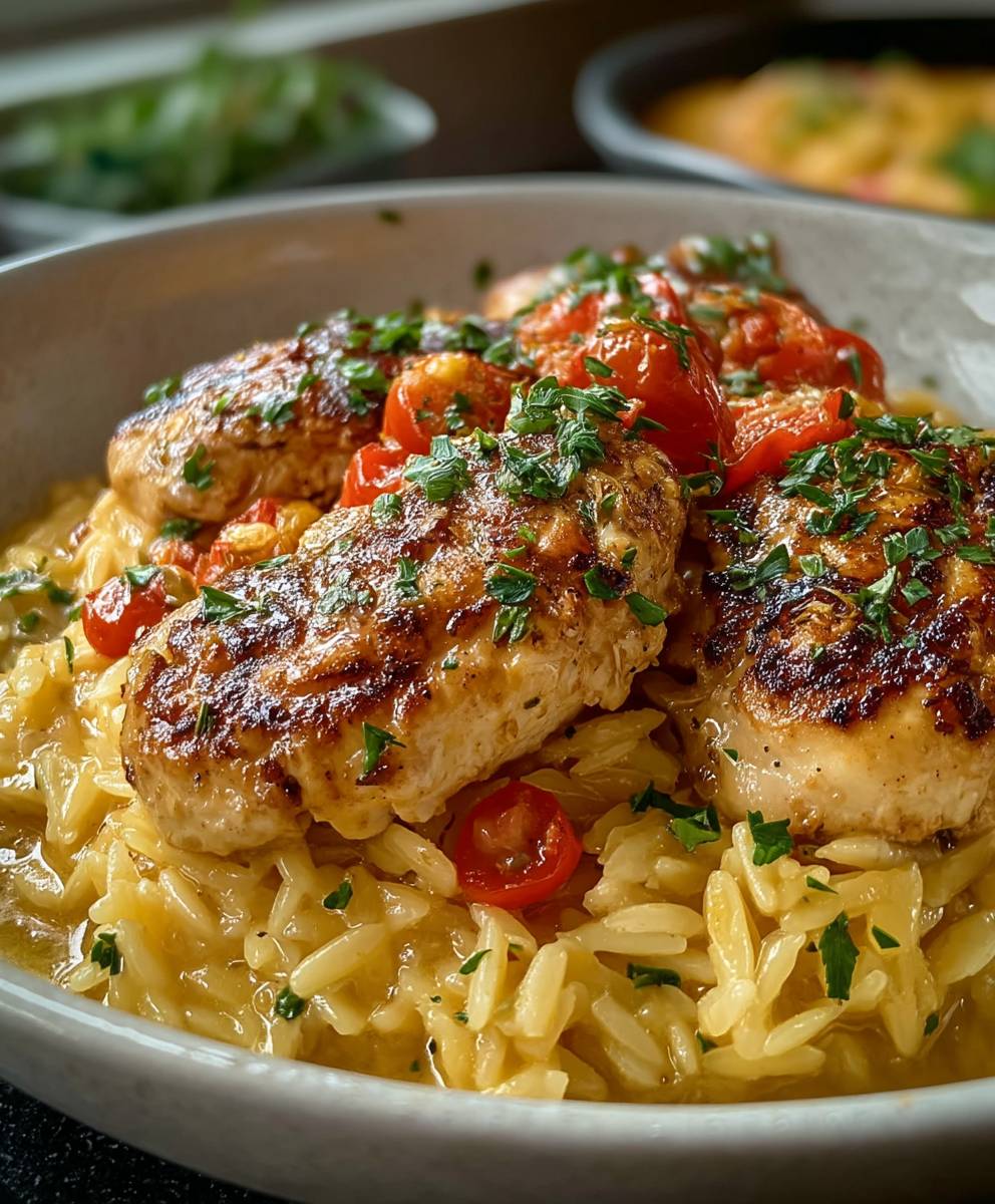 Marry Me Chicken Orzo