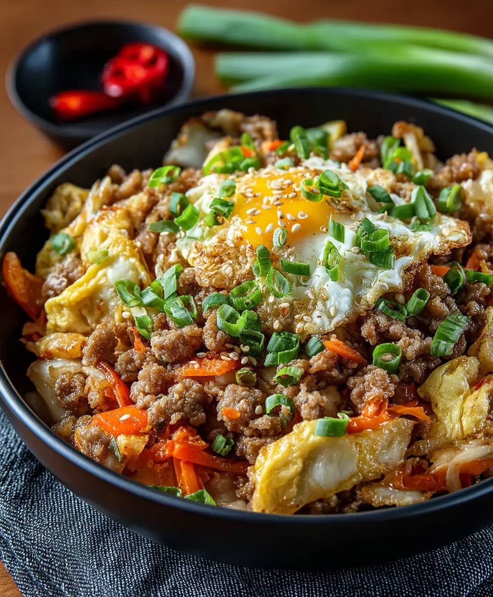 Keto Egg Roll Bowl