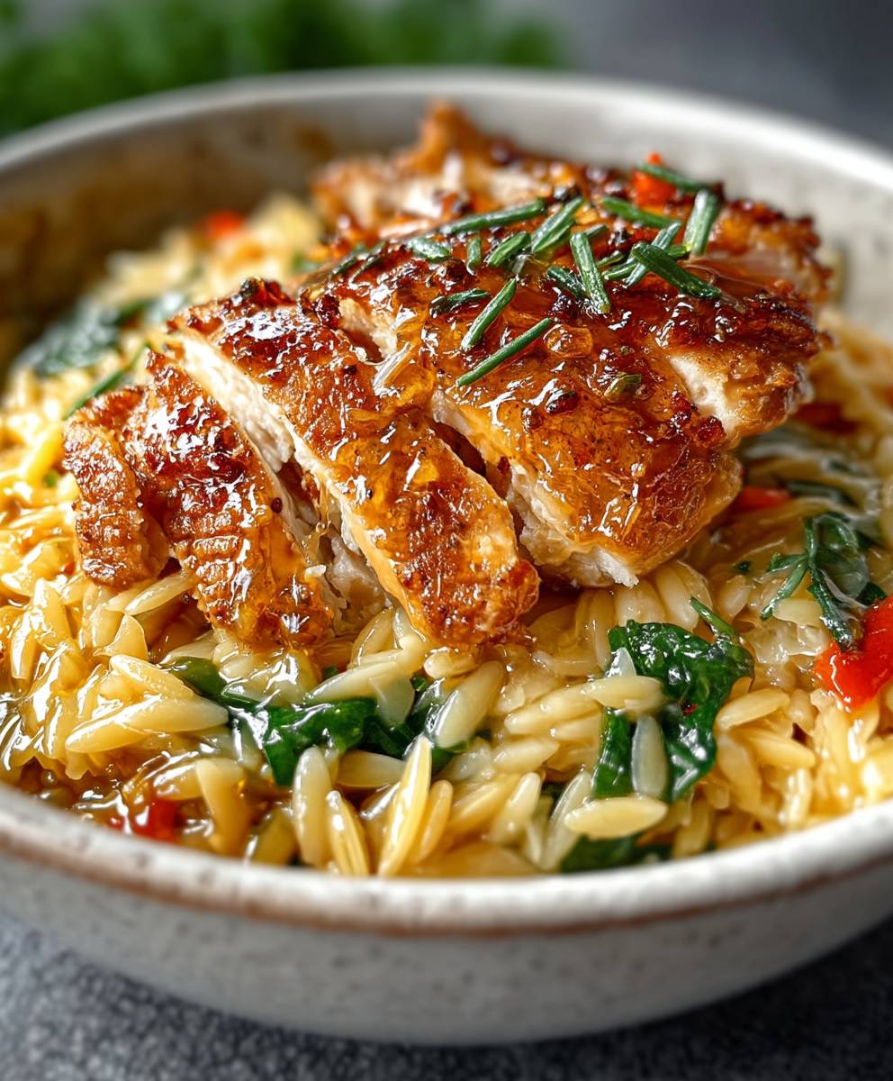 Monterey chicken orzo