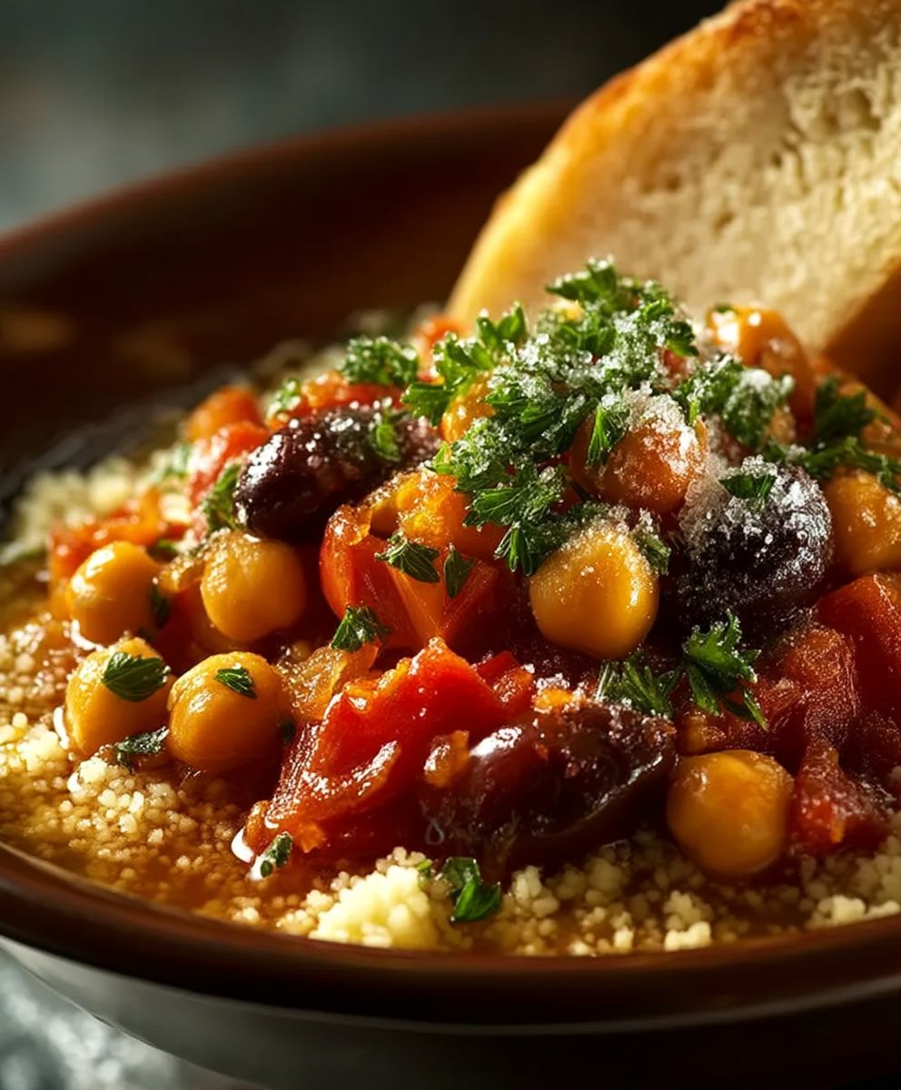Chickpea Stew with Couscous