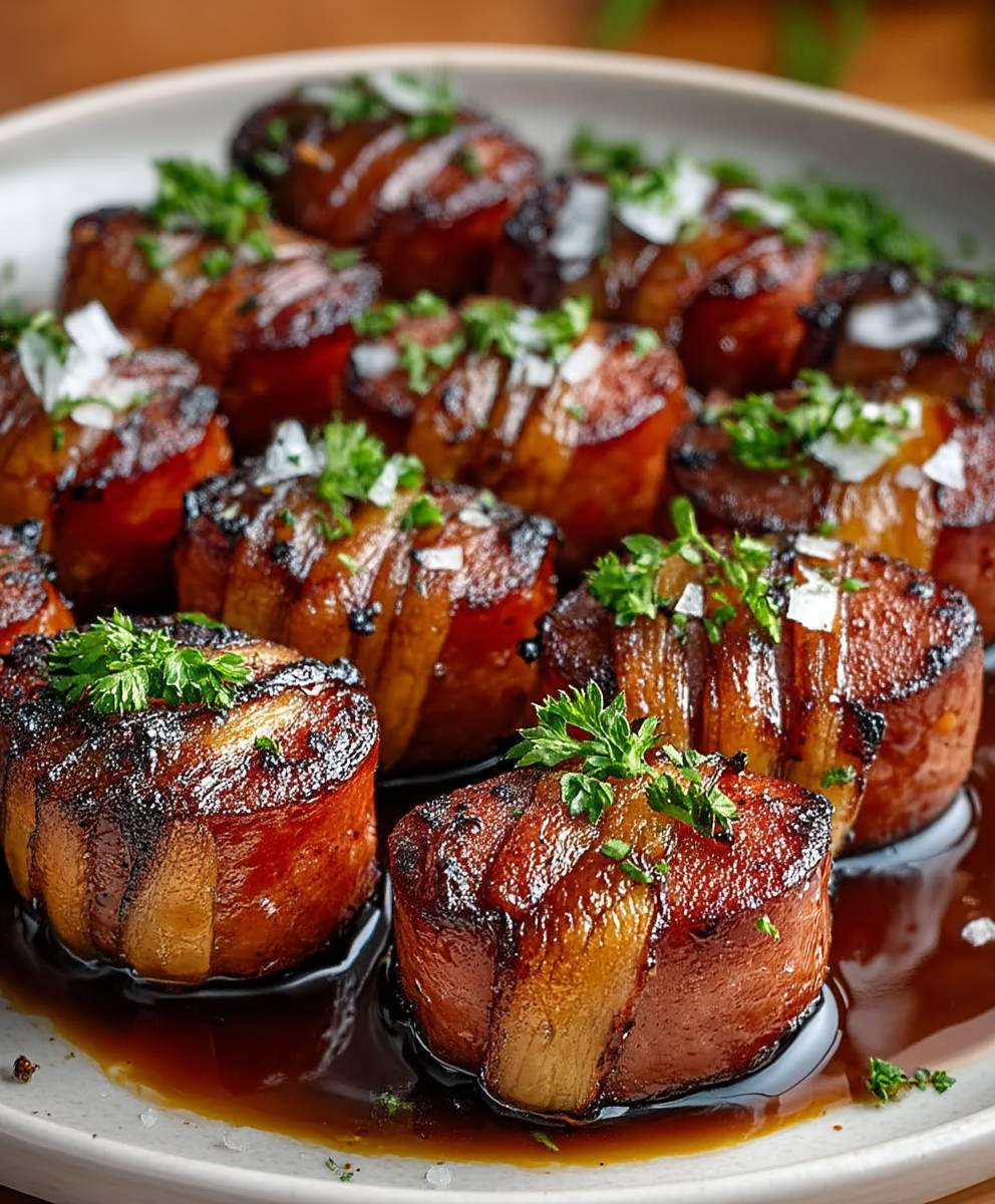 Hasselback Kielbasa Bites