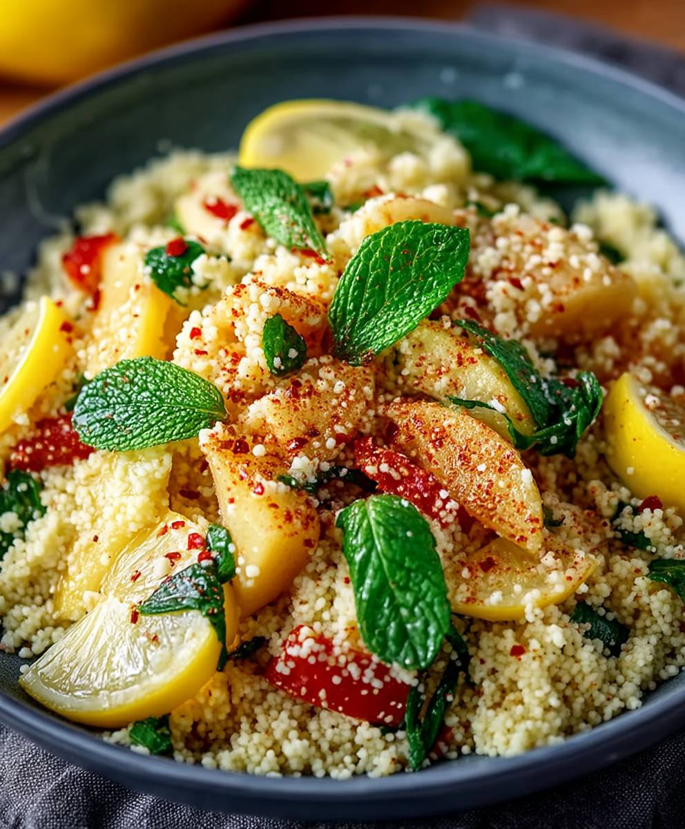 Spicy Mediterranean Lemon Couscous