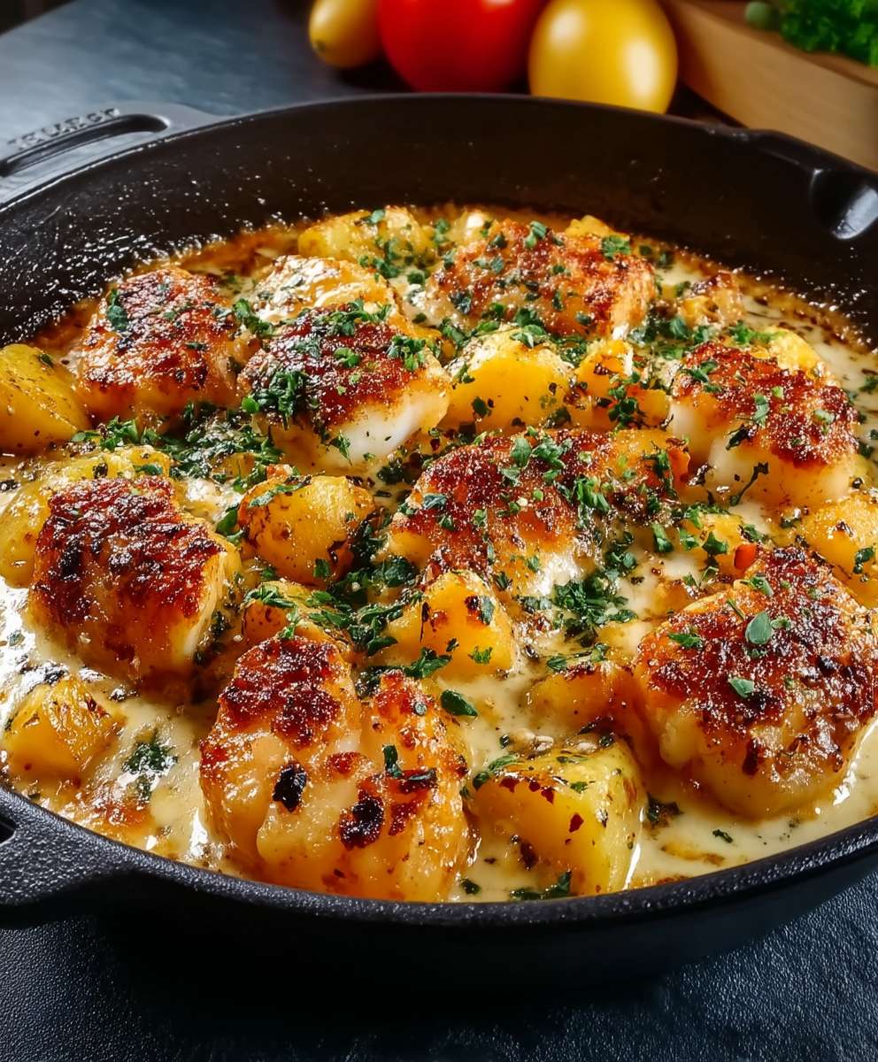Cod potato skillet
