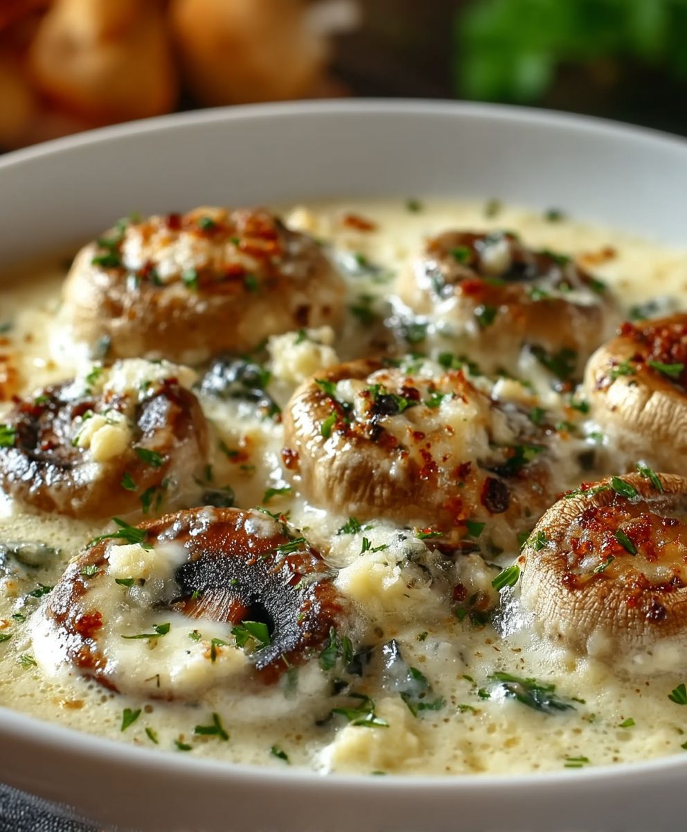 Garlic Parmesan Mushrooms